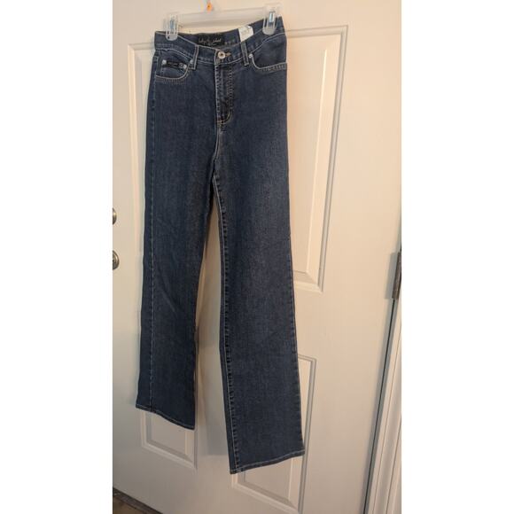 Baby Phat Denim - Vintage Baby Phat Dark Blue Wide Leg Denim Jeans Cat Detail Back Pocket, size 9